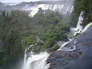 Iguazu-Wasserfaelle von Argentinischer Seite ...