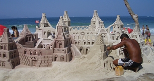 Sandburgen sind vergaenglich !