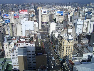 Buenos Aires mit Blick zum Obelisk