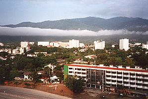 Blick vom Hotelzimmer auf Chiang Mai