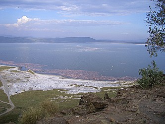 Lake Nakuru - ziemlich salzig