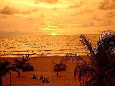 Sonnenuntergang am Indischen Ozean